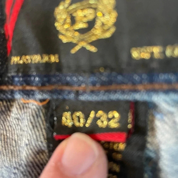 Phat Farm Classics Blue Jeans Mens Size 40x32 - Picture 9 of 11